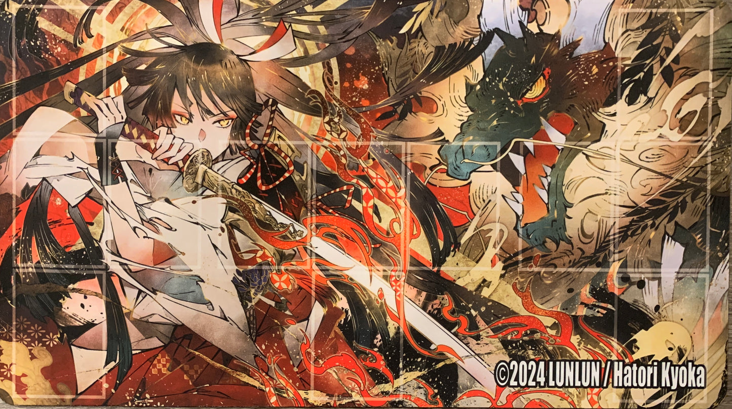 FAB用プレイマット【匈歌ハトリ先生/神を討つ】