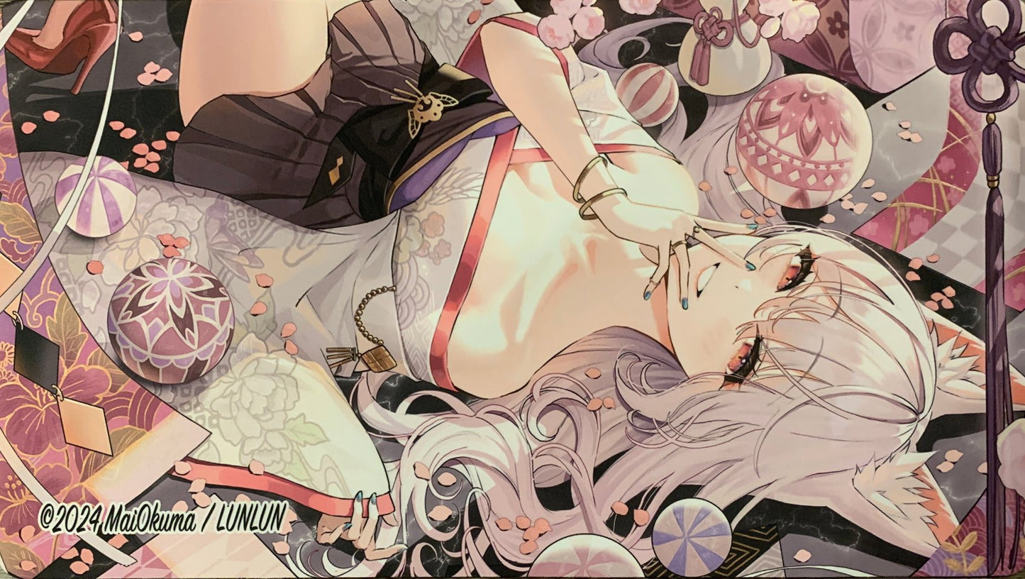 プレイマット【大熊まい先生/狐につままれる】