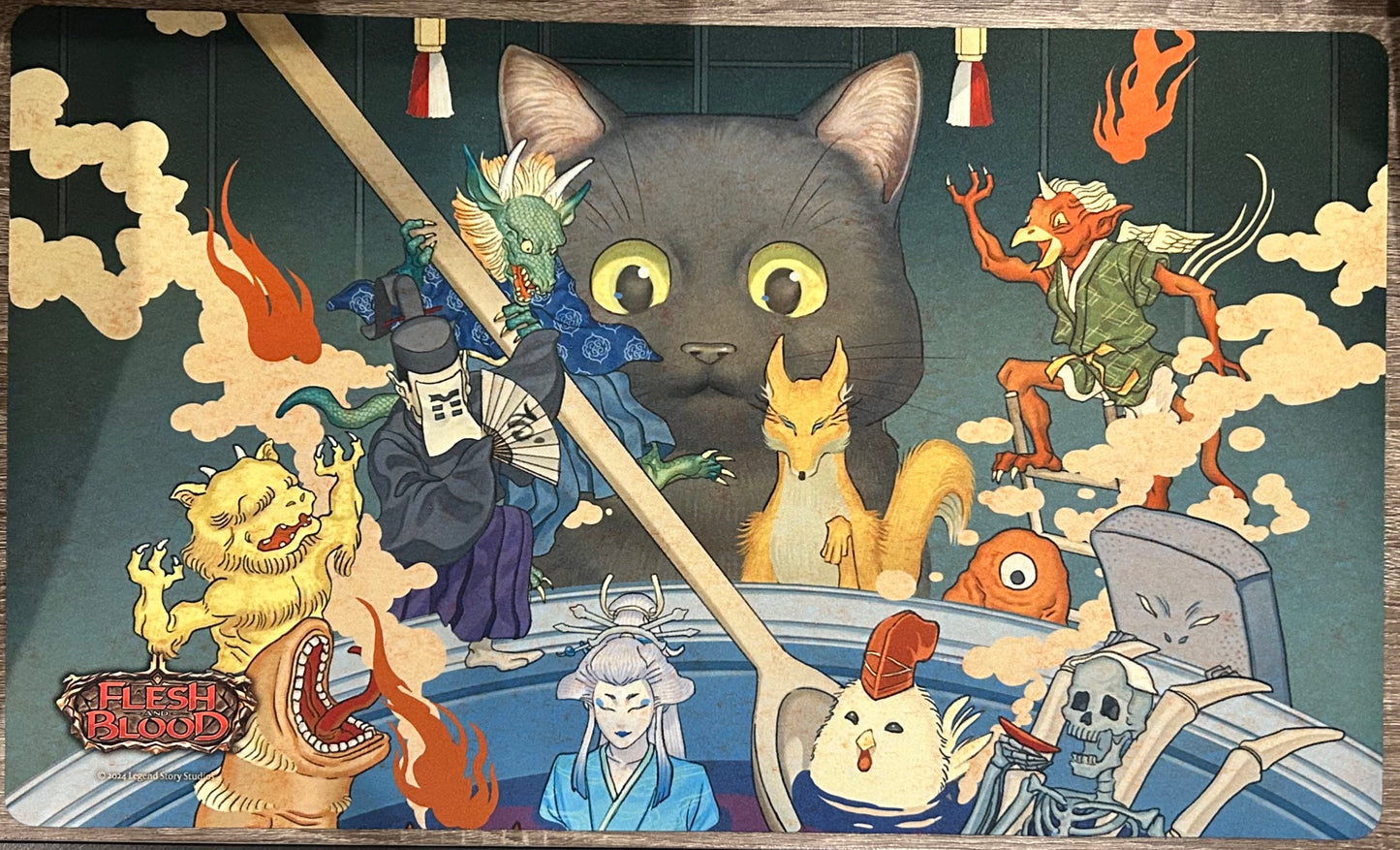 プレイマット【寿多 浩(Hiro Suda)先生/壺のかき混ぜ/Stripe The Pot】