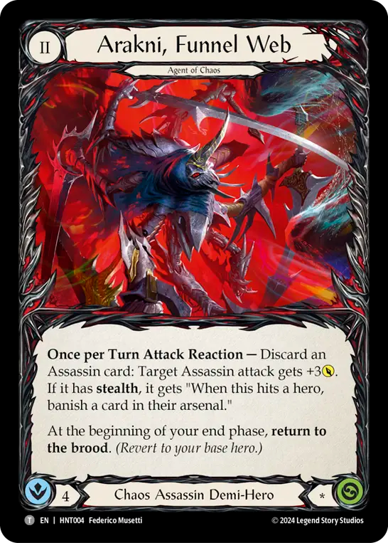 凶牙蜘蛛のアラクニ/Arakni, Funnel Web