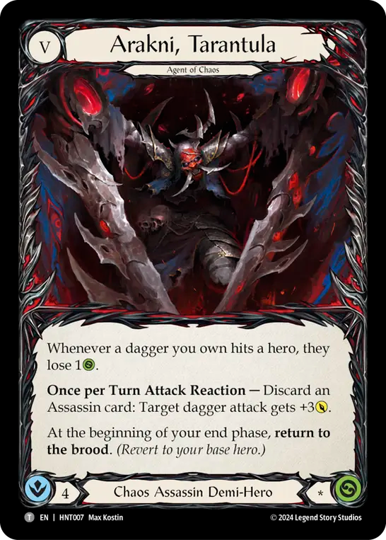 タランチュラのアラクニ/Arakni, Tarantula