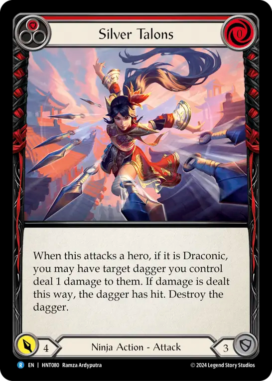 銀の鋭爪/Silver Talons - Red