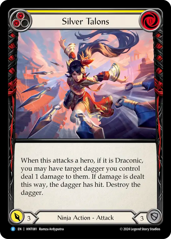 銀の鋭爪/Silver Talons - Yellow