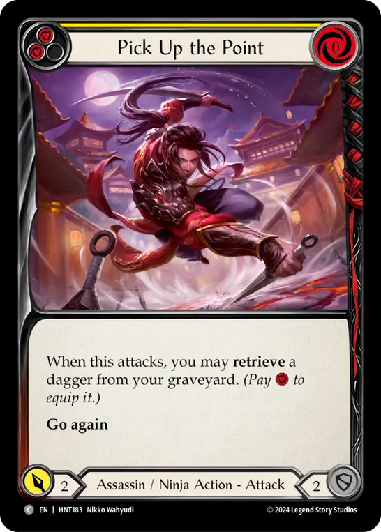 刃先の回収/Pick up the Point - Yellow