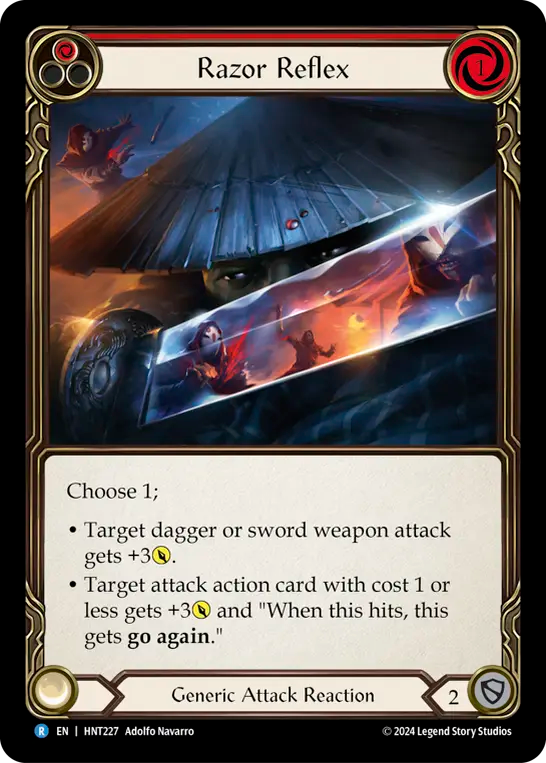 刃閃の反射/Razor Reflex - Red