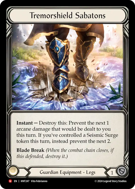 防護振動の鉄靴/Tremorshield Sabatons