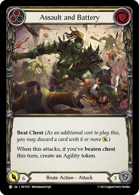 脅迫と暴行/Assault and Battery - Yellow