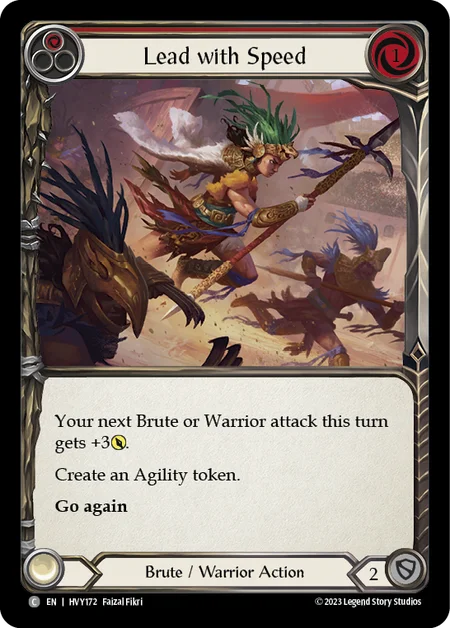 速度の優位/Lead with Speed - Red