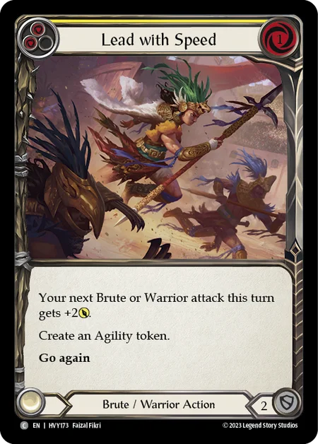 速度の優位/Lead with Speed - Yellow