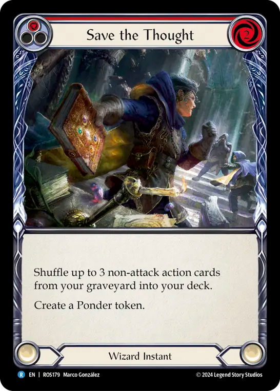 思考の保管/Save the Thought - Red