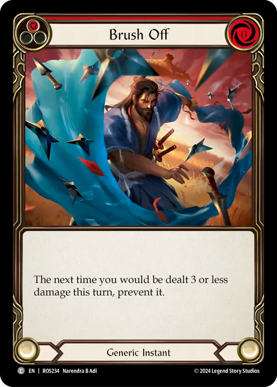 一蹴/Brush Off - Red