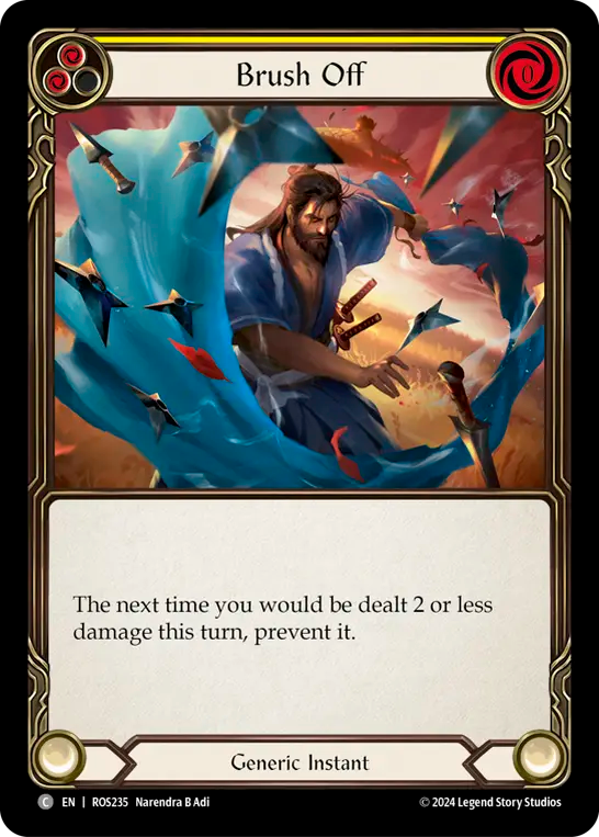 一蹴/Brush Off - Yellow