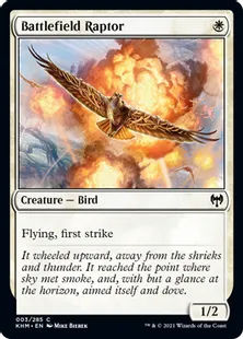 《戦場の猛禽/Battlefield Raptor》[KHM] 白C