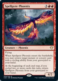 《呪文焚きのフェニックス/Spellpyre Phoenix》[C20] 赤R