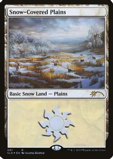《冠雪の平地/Snow-Covered Plains》[Secret Lair] 土地(001)