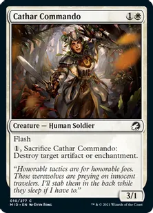 《聖戦士の奇襲兵/Cathar Commando》[MID] 白C