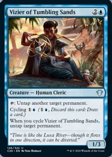 《砂時計の侍臣/Vizier of Tumbling Sands》[C20] 青U
