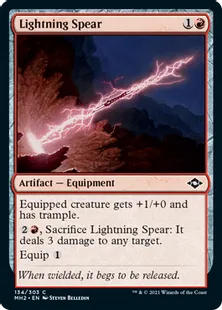《稲妻の槍/Lightning Spear》[MH2] 赤C