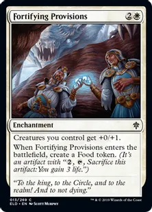 《籠城の準備/Fortifying Provisions》[ELD] 白C