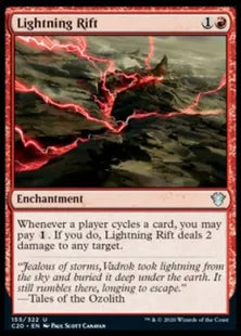 《稲妻の裂け目/Lightning Rift》[C20] 赤U