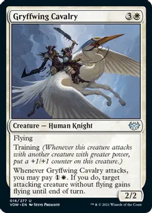 《グリフ翼の騎兵隊/Gryffwing Cavalry》[VOW] 白U