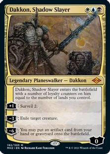 《影の処刑者、ダッコン/Dakkon, Shadow Slayer》[MH2] 金R
