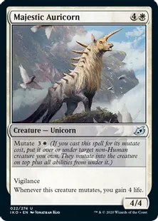 《壮麗な金角獣/Majestic Auricorn》[IKO] 白U