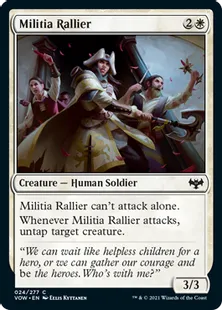 《民兵の結集者/Militia Rallier》[VOW] 白C