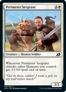 《防衛線の兵長/Perimeter Sergeant》[IKO] 白C