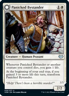 《動揺する傍観者/Panicked Bystander》/《大笑する罪人/Cackling Culprit》[VOW] 白U