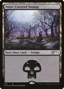 《冠雪の沼/Snow-Covered Swamp》[Secret Lair] 土地(003)