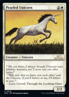 《真珠色の一角獣/Pearled Unicorn》[30A] 白C