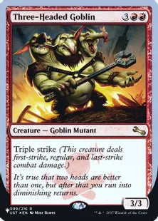 《Three-Headed Goblin》[The List] 赤R