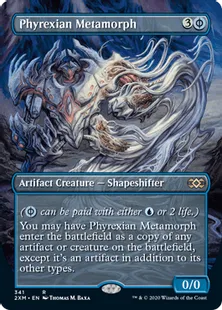 ■拡張アート■《ファイレクシアの変形者/Phyrexian Metamorph》[2XM-BT] 青