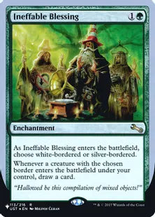 《Ineffable Blessing》(silver-bordered)[The List] 緑R