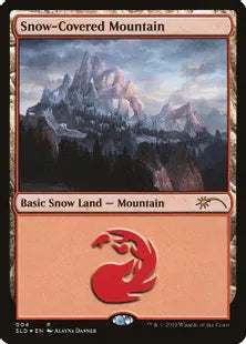 《冠雪の山/Snow-Covered Mountain》[Secret Lair] 土地(004)