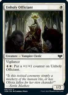 《不浄なる祭司/Unholy Officiant》[VOW] 白C