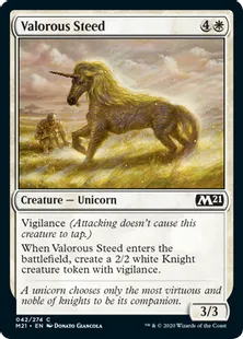 《勇敢な駿馬/Valorous Steed》[M21] 白C