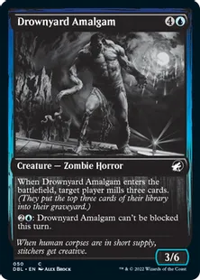 《溺墓の融合体/Drownyard Amalgam》[DBL] 青C
