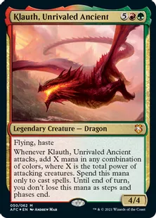 《無双の古きもの、クラウス/Klauth, Unrivaled Ancient》[AFC] 金R