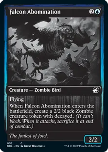 《異形の隼/Falcon Abomination》[DBL] 青C