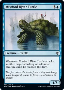 《ミストフォードの亀/Mistford River Turtle》[ELD] 青C