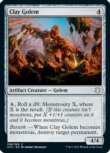 《クレイ・ゴーレム/Clay Golem》[AFC] 茶U