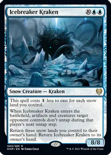 《氷砕きのクラーケン/Icebreaker Kraken》[KHM] 青R