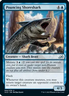 《飛びかかる岸鮫/Pouncing Shoreshark》[IKO] 青U