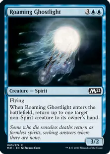 《うろつく光霊/Roaming Ghostlight》[M21] 青C