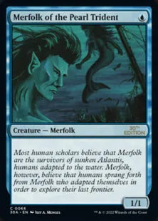 《真珠三叉矛の人魚/Merfolk of the Pearl Trident》[30A] 青C
