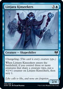 《リトヤラの同族探し/Littjara Kinseekers》[KHM] 青C