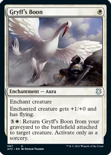 《グリフの加護/Gryff's Boon》[AFC] 白U