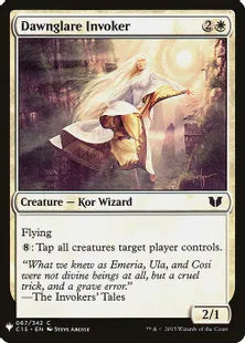《暁輝きの発動者/Dawnglare Invoker》[MB1] 白C